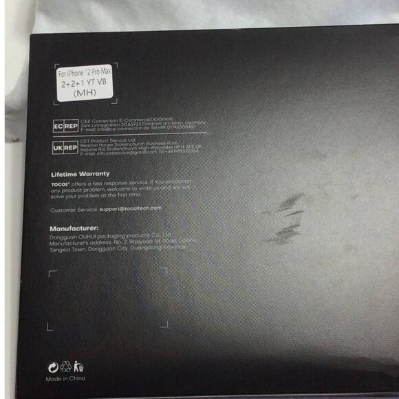 5 In 1 TOCOL Gold Bundle iPhone 12 ProMax Case Blue 2 Screen &Lens Protector New - Picture 10 of 11